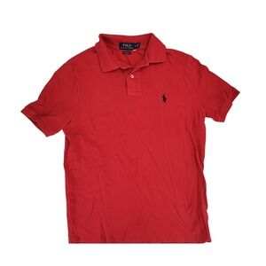 Ralph‎ Lauren Polo Shirt Red Short Sleeve Classic Fit Men's Size S